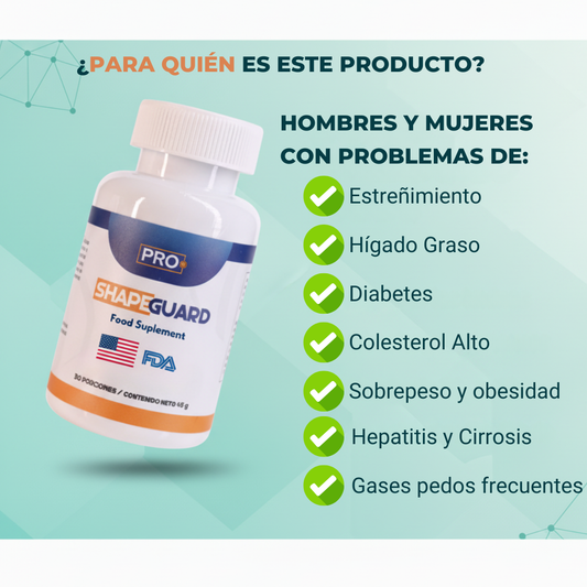 SHAPEGUARD - DESINTOXICA TU HIGADO, ADELGAZA, ADIÓS ESTREÑIMIENTO