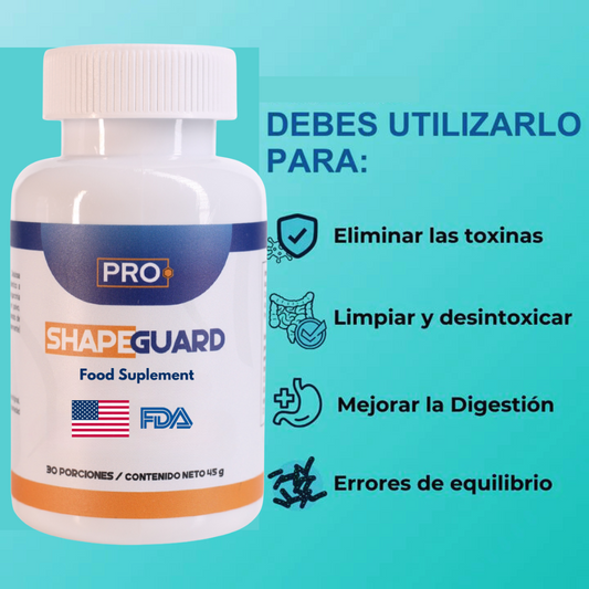 SHAPEGUARD - Barriga grande, pedos frecuentes, estreñimiento, hígado graso.
